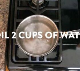 this diy hair detangler pre poo recipe uses all natural ingredients, Boiling water in a pan