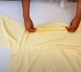 how to make an easy diy wrap dress you can wear different ways, Pinning the side seams