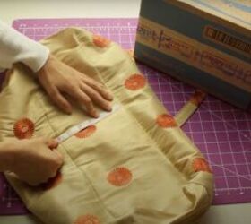 how to sew a tote bag in 3 different ways, Measuring the bottom of the tote bag