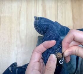 add a hood to any jacket with this simple detachable hood diy, Sewing buttons onto the jacket