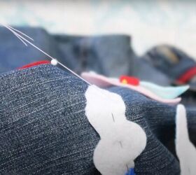 how to make handmade felt embellishments sew them onto clothes, How to sew felt