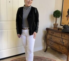 how to wear white jeans in winter
