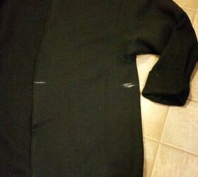 sweatshirt refashion wrap front