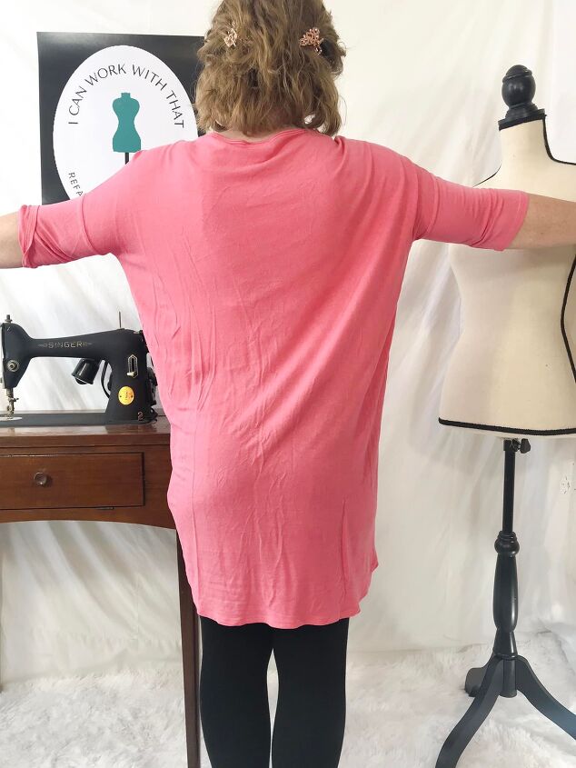 pink t shirt as lining