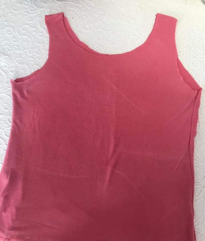pink t shirt as lining