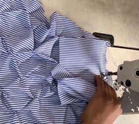 how to sew ruffle sleeves making puffy sleeves in 7 simple steps, Sewing the sleeve pieces together