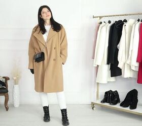 how to layer outfits for winter still look stylish 11 chic looks, All white outfit with a tan coat