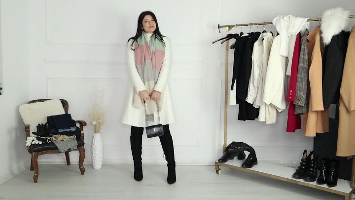 how to layer outfits for winter still look stylish 11 chic looks, Styling a feminine winter outfit with pink tones