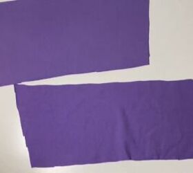 how to make a cute diy one shoulder crop top out of an old t shirt, Back pattern pieces for the DIY one shoulder top