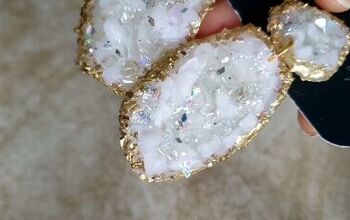 How to Make Polymer Clay Crystal Jewelry Inspired By Glittery Geodes