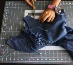 how to make your own cold shoulder top in 7 quick simple steps, How to fray denim