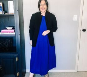 ways to style this blue dress from old navy