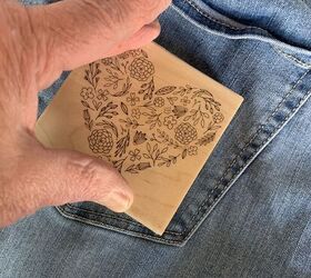 diy pattern jeans with distress archival ink sweet and sassy
