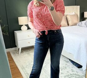 how to style straight jeans for spring