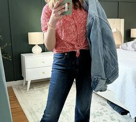 How to Style Straight Jeans for Spring