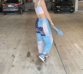 need some cute comfy diy pants try this bandana pants tutorial, Cute bandana patchwork pants