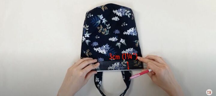 how to make a cute diy drawstring tote bag free pattern in 2 sizes, Easy drawstring bag DIY