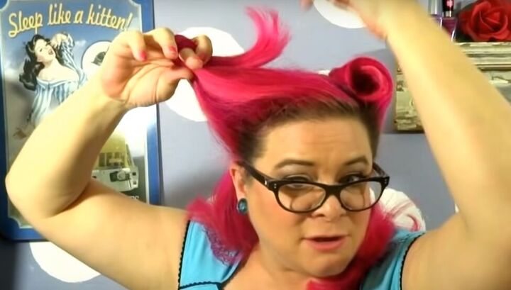 how to easily create rockabilly hair victory rolls in 4 different ways, How to do victory rolls on very long hair