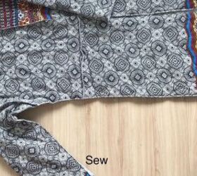 how to sew a reversible coat 2 on trend coats in 1 diy, Pinning the sleeves and side seams together