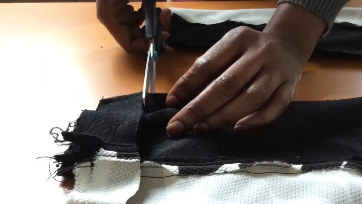 how to make joggers with a cut out pattern in 6 simple steps, Making cuffs for the joggers