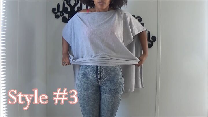 how to make a quick easy diy wrap shirt you can style 5 ways, DIY wrap around shirt