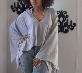 how to make a quick easy diy wrap shirt you can style 5 ways, DIY wrap shirt