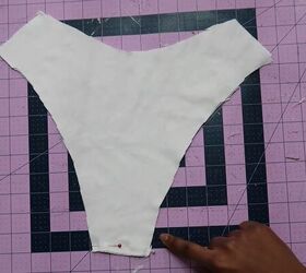 how to sew underwear cute matching tank top panty set, Connecting the crotch seam