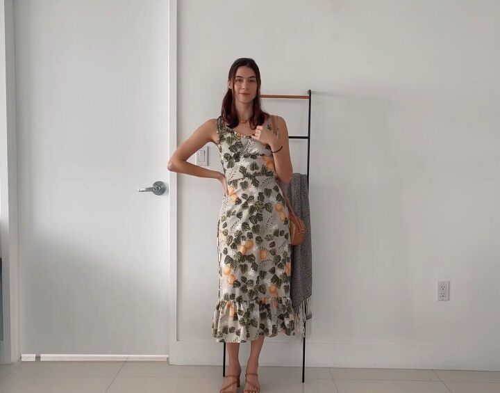 9 cute spring summer dresses how to style them, Long and flowy midi dress