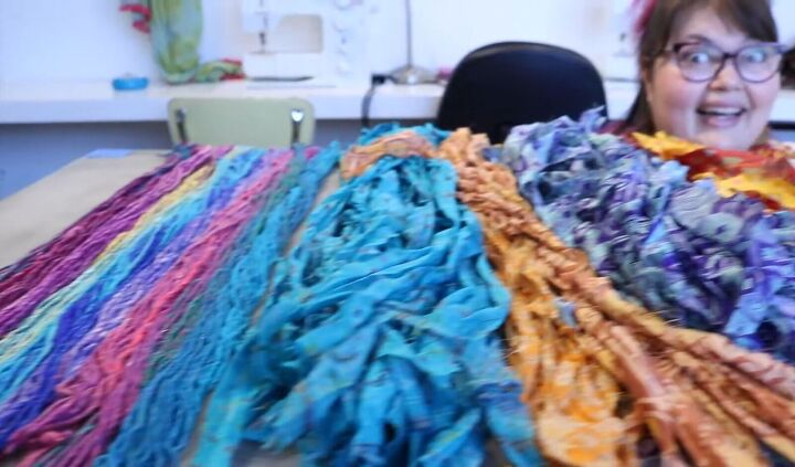 how to make a scarf from fabric scraps in 5 easy steps, How to make a scarf out of fabric scraps