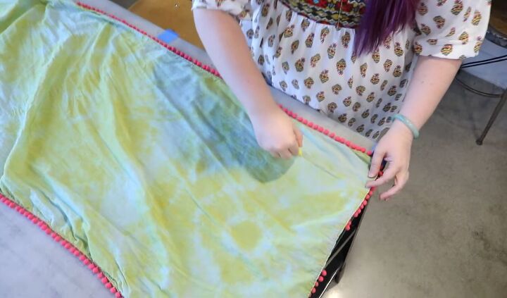 how to make a scarf from fabric scraps in 5 easy steps, DIY fabric scrap scarf