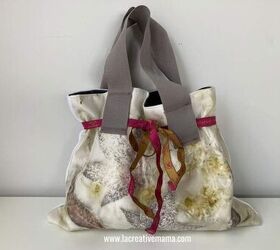 How to Make a Drawstring Bag (using Eco Printed Fabric)