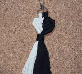 DIY Heart Keychain With Cotton Rope