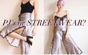 PJs or Streetwear? How to Make DIY Cropped Pants Out of a Slip Dress