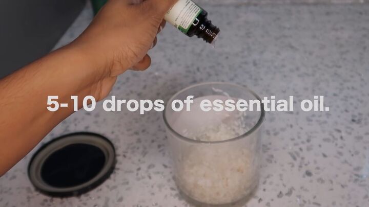 how to make use rice water on natural hair for silky smooth curls, Adding essential oils and moringa tea to the rice water