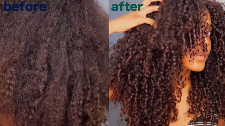 how to make use rice water on natural hair for silky smooth curls, Rice water for natural hair before and after
