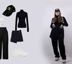 the history of baseball caps how to style chic baseball cap outfits, Wearing a baseball cap with the skirt over pants trend