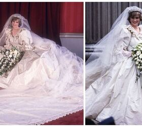 carolyn bessette kennedy style guide wedding dress minimalism more, Princess Diana s wedding dress