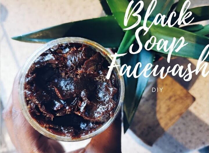 how to make face wash with black soap all natural ingredients, How to make face wash with black soap