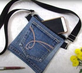 How to Make a Crossbody Bag Out of Jeans Without Sewing