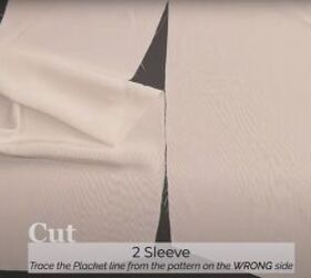 how to easily sew a sleeve placket and cuff in a few simple steps, Cutting out the pattern pieces