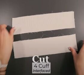 how to easily sew a sleeve placket and cuff in a few simple steps, Pattern pieces for the cuffs