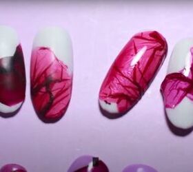 How to Create Delicate Flower Petal Nail Art With Water & Nail Polish