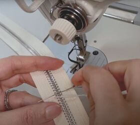 how to shorten a zipper quickly easily in 4 simple steps, Sewing a new stopper for the zipper