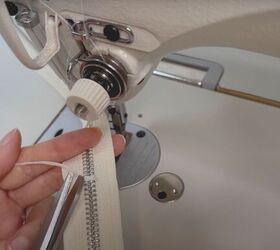 how to shorten a zipper quickly easily in 4 simple steps, Sewing back and forth stitches