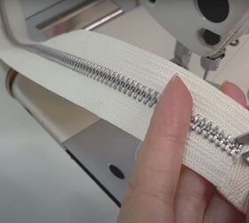 how to shorten a zipper quickly easily in 4 simple steps, Trimming the excess threads