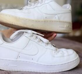how to make sneakers white again making old yellow sneakers look new, Sneakers before and after whitening