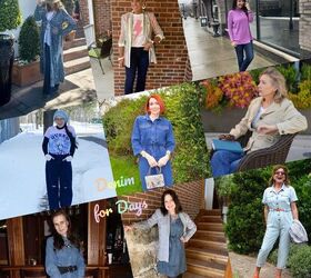 stylish monday and link up party denim for days, created by inCollage