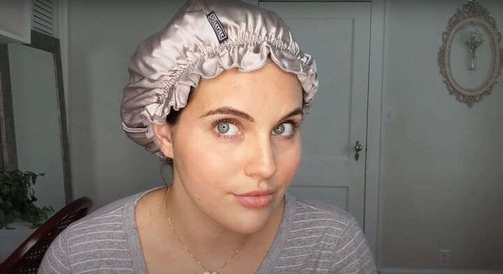 how to keep curly hair from getting frizzy while sleeping, Silk sleep cap for curly hair