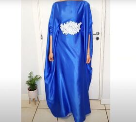 How to Sew a Kaftan Dress With a Boat Neck Without Using a Pattern