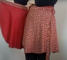 how to easily make a cute diy mini wrap skirt without a pattern, How to wear the DIY mini wrap skirt